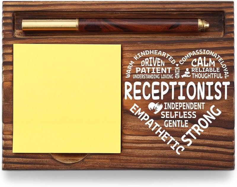YODOCAMP Receptionist Appreciation Gifts, Thank You Gifts for Receptionist School Secretary Office Assistant Front Desk Admin, Administrative Assistant, Secretary Desk Self-Stick Note Pad Holders TZP04 - Image 1